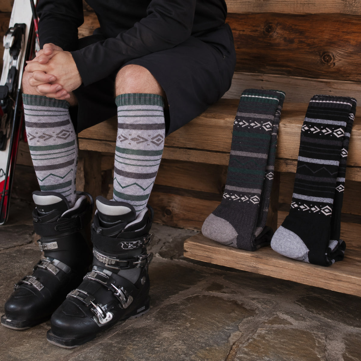 Mens Merino Wool Knee High Ski - огляд і ціна Thermal Sock Winter