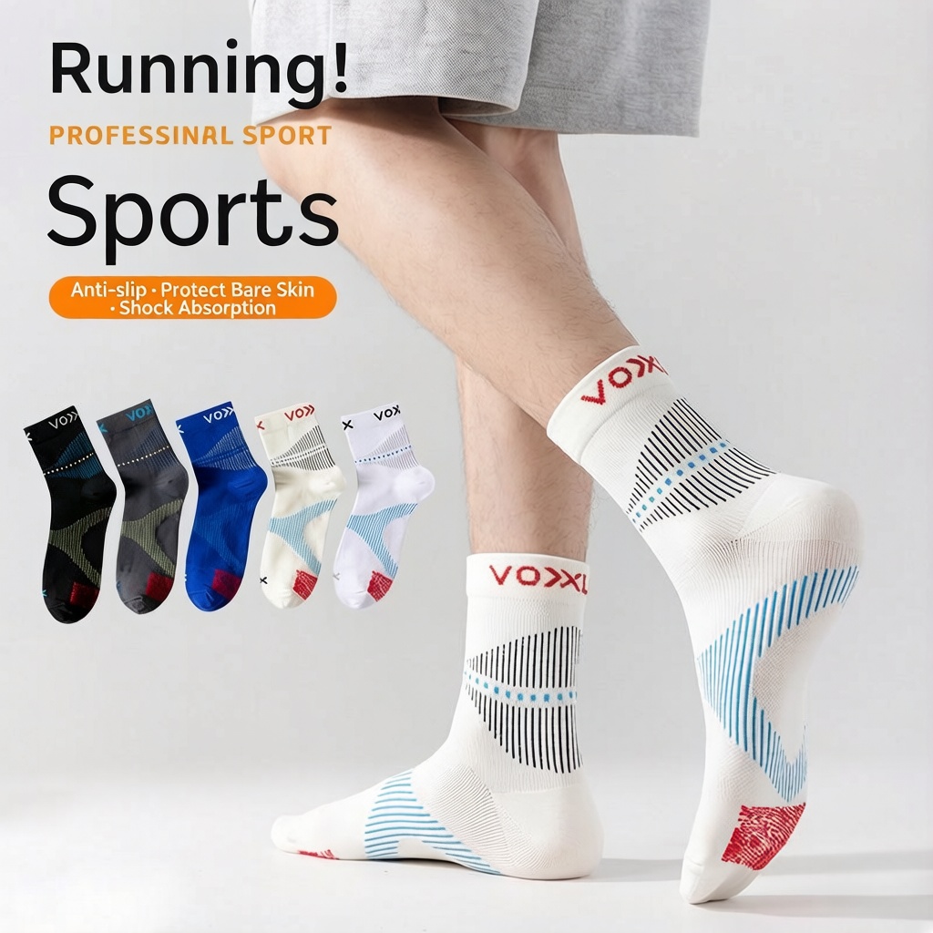 WRELS 1/2/3 Pairs Running Spor - огляд і ціна Athletic Sock Cushion