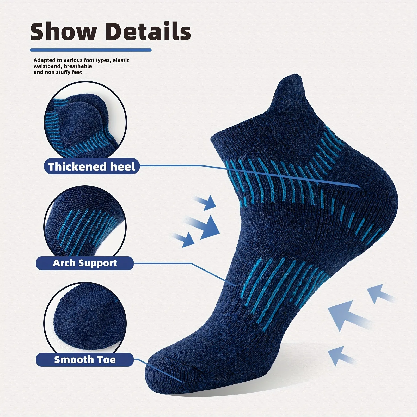 Men Merino Wool Ankle Hiking R - огляд і ціна Ankle Brace Sock