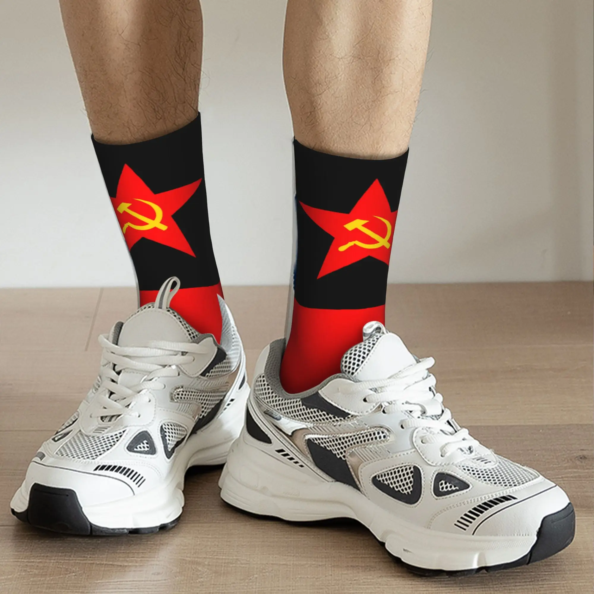 Russian Flag Custom Hammer  Si - огляд і ціна Dress Sock Men